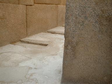 Khafre Valley Temple - niches for statues (photo taken by Eddie)