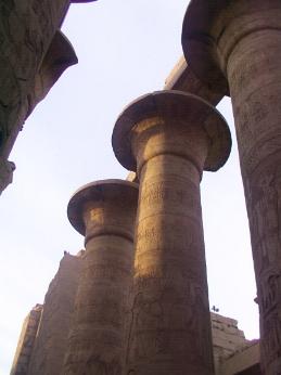 Great Hypostile Hall at Karnak (note the shadows from the setting sun)