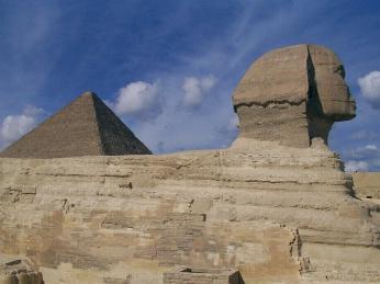 The Great Sphinx (and Khufu's Pyramid)