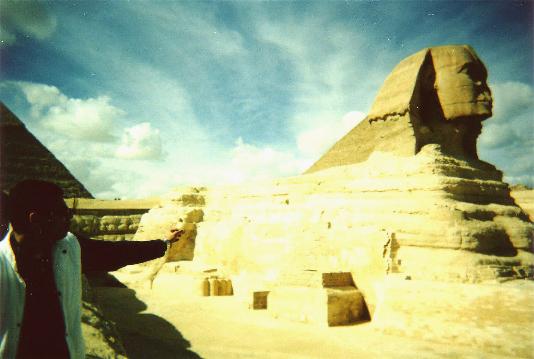 The Great Sphinx (that's Sami, our guide, on the left)